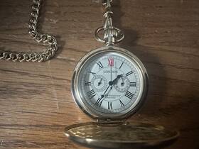 Mw138-gold Whodoit Mens Mechanical Double Hunter Pocket Watch With Chain