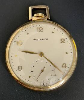 8716805 Wittnauer 1086582 Pocket Watch 10k Gold Filled Serial