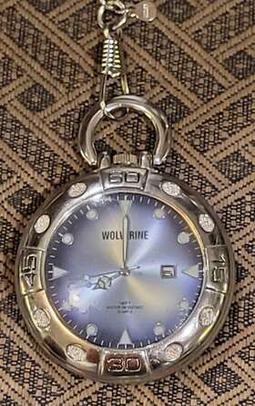 Wv3050s Wolverine Stunning Glow In The Dark Waterproof Pocket Watch