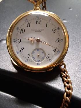 1732732 Wright Kay & Co. Antique And Detroit Swiss Pocket Watch - High Grade 18kt Gold