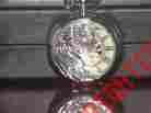 Wt060119 Unbranded New Silver Phoenix Luminous Hand Mechanical Pocket Watch