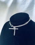 Antique Sterling Silver Curb Link Pocket Watch Chain 10 Necklace W/ T-bar. Fixed Price $161.38.