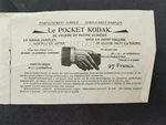 1905 Antique Le Pocket Kodak Camera French Ad Pages Papier Photographique London. Fixed Price $89.95.