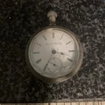 Elgin National Co. Open Face Pocket Watch, Silverode Case, Roman Numerals. Fixed Price $49.99.
