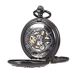 Sibosun Skeleton Pocket Watch Double Case Mechanical Hand-wind Roman Used From J. Fixed Price $185.99.