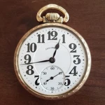 1922 Antique Illinois Pocket Watch 19J Bunn Size 16 Railroad Grade, Double Sunk. Fixed Price $485.00.
