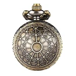 Jewelrywe Pocket Watch Bronze Spider Web Engraving Round Pendant From Japan. Fixed Price $189.99.