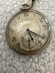 Elgin Silver Pocket Watch With Open Face Early 1900S Works Perfectly. Fixed Price $550.95.