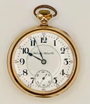 Hamilton 940 Railroad Grade 21J Pocket Watch 18S 1905 Running Red Marginal Dial. Fixed Price $725.00.