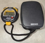 Vintage Seiko SO32-401A Stopwatch Black Carrying Case 1994 Japan. Fixed Price $65.44.