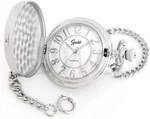 Speidel Classic Brushed Satin Silver-tone Pocket Watch With 14" Chain White Dial. Fixed Price $44.99.