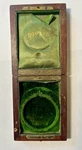 Antique Howard Pocket Watch Wooden Presentation Box Green Velvet Lined - Fits 2". Fixed Price $156.75.