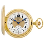 Gotham Men's Gold-plated Double Hunter 17 Jewel Mechanical Pocket Watch. Fixed Price $239.95.
