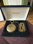 Vintage Westclox Hunters Pocket Watch With Chain Excellent Condition Not Working. Fixed Price $29.99.