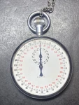 Vintage Breno Swiss Meylon Stopwatch Co. With Chain-winds Up & Works. Fixed Price $35.00.