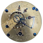 Antique 18S 1867 Elgin Key Wind Pocket Watch Movement 62 Usa H.z. Culver. Fixed Price $401.15.