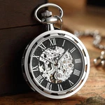 Vintage Mechanical Pocket Watch Silvery Unique Retro Winding Fancy Men Woman. Fixed Price $35.99.