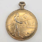 Vintage Hamilton Pocket Watch 10 Mgp 17J Fishing Fisherman Incabloc Swiss Made. Fixed Price $175.00.