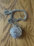 Vintage Rare Railroad Train Quartex Electra Wind-up Pocket Watch Working Swiss. Fixed Price $65.00.