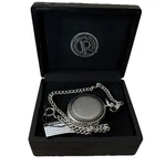 Things Remembered Danbury Engraved Gunmetal Skeleton Dial Pocket Watch And Box. Fixed Price $29.99.