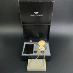 Vtg 80S Waltham Norman Rockwell Tackled Pocket Watch Gold Tone W/ Box Works. Fixed Price $79.99.