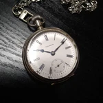 Waltham 7056 Pocket Watch Hand Winding Case Width 55MM Rare Movement. Fixed Price $347.25.