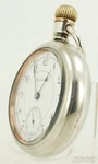 Rockford Grade 925 Pocket Watch, 18 Size, 17 Jewels, Inlaid Sterling Silver Case. Fixed Price $951.00.