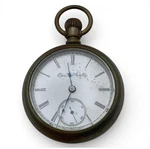 Antique Elgin Pocket Watch C1895 Fahys Oresilver Case Safety Pinion. Fixed Price $120.00.
