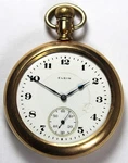1918 Elgin Grade 382 17J 16S 3-FINGER Gold Filled Pocket Watch Runs. Fixed Price $179.99.