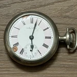 New Pocket Watch Silverode Railroad Train Engraved Case Runs *read*. Fixed Price $54.99.