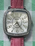 Embassy By Gruen Silver Tone Pink Band Women Quartz Watch. Fixed Price $19.95.