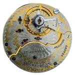 Antique 18S 1913 Rockford Two Tone 17J Mechanical Pocket Watch Movement 925 Usa. Fixed Price $141.25.