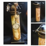 Rare Iron Serpent Forbidden Fruit Marble Pocket Watch Holder. Fixed Price $900.00.