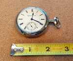 See Video: Running Vintage Pocket Watch Keystone 18S 15J Lever Sidewinder 1890. Fixed Price $149.95.