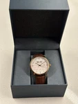 So & Co New York Quartz Watch Gold Tone Brown Leather Strap Working Box. Fixed Price $25.00.