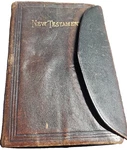 New Testament American Bible Society 1896 Leather Pocket Size Religious Gift. Fixed Price $99.99.