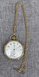 1920 Elgin 12S 7J Grade 303 Model Gf Pocket Watch Octagon T-bar W/chain Repair. Fixed Price $240.00.