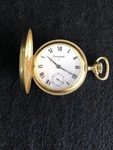 Clinton Goldtone Pocket Watch, Swiss Made 17 Jewels Keeps Accurate Time. Fixed Price $55.75.