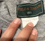 Field & Stream Flannel Button-up Shirt Gray Solid Long Sleeve Pockets. Fixed Price $25.00.