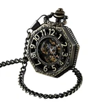 Shoppewatch Men Pocket With Chain Hand Winding Vintage Bronze. Fixed Price $53.59.