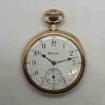 Hamilton Art Deco Pocket Watch Grd 910 17J 12S Nice 14K 25YR Gold Filled Runs. Fixed Price $195.00.