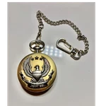 Vintage Arizona Jean Co. Pocket Watch Quartz Gold Full Hunter Eagle Design Chain. Fixed Price $26.99.