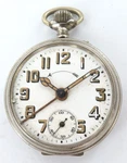 C1920S German Made Thiel Alarm Pocket Watch With Lume Numbers.. Fixed Price $106.19.