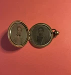 Vintage Victorian Era Gold Filled Pocket Watch Locket Tintype Photos A1367. Fixed Price $70.00.