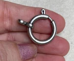 1 Large Spring Pocket Watch Chain Clasp Silver Tone Vintage Nos. Fixed Price $16.20.