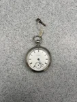 (working) Illinois Dueber Silverine Key Wind Pocket Watch. Fixed Price $89.99.