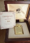 Rare Colibri 1928 Limited Edition Gold Lighter #701 Wood Box & Papers Guilloche. Fixed Price $299.99.