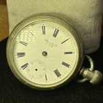 Standard Watch Co. Mechanical Pocket 7 Jewels Roman Numerals Silver Case. Fixed Price $55.00.