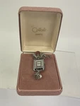 Vintage Silver Colibri Rhinestone Lizard Gecko Watch Brooch Pin With Box. Fixed Price $25.00.