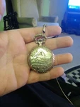 Moulin Quartz Pocket Watch Train Design Japan Movement Needs Battery. Fixed Price $14.99.